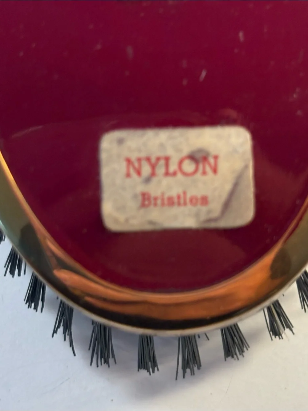 Vtg 40s 50s Cavalier Military Style Palm Hair Clothes Brush Nylon Bristle Box